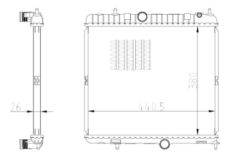 Радиатор NRF 550021