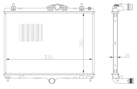 Радиатор NRF 550027