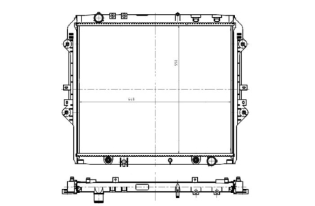 Радіатор NRF 550032