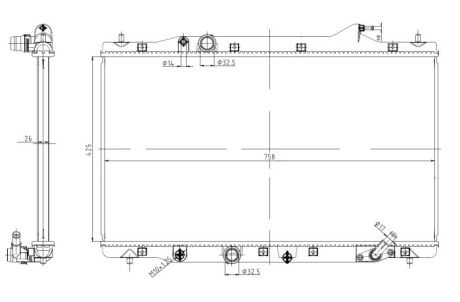 Радиатор NRF 550040