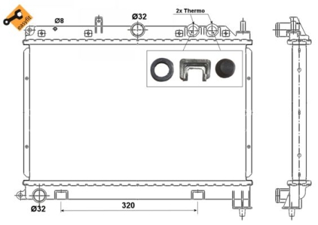 Радиатор NRF 55426