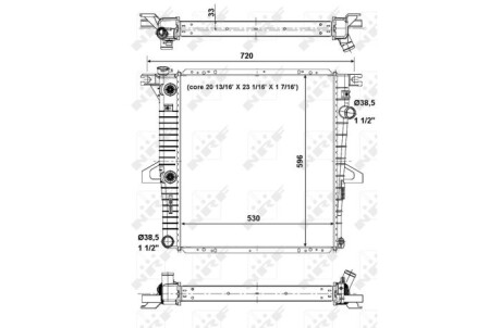 Радіатор NRF 56033