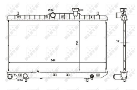 Радіатор NRF 56155