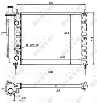 Радіатор NRF 58016