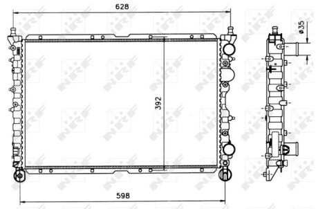 Радиатор NRF 58085