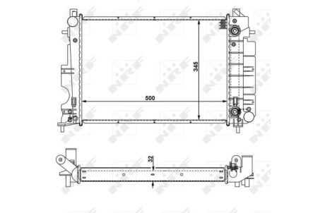 Радіатор NRF 58109