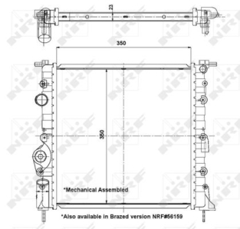 Радиатор NRF 58196