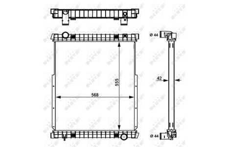 Радіатор NRF 58377