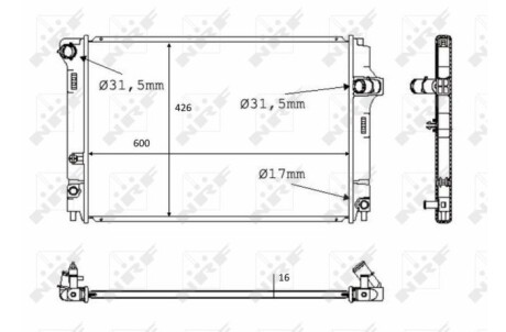 Радиатор NRF 58382