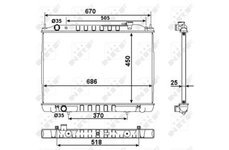 Радіатор NRF 58418