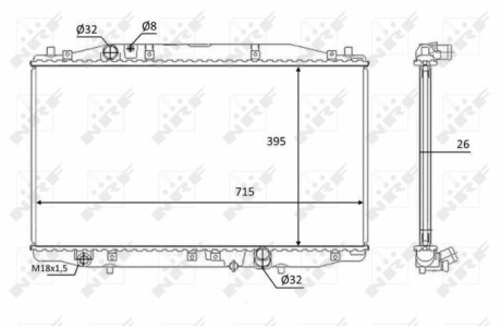 Радиатор NRF 58452