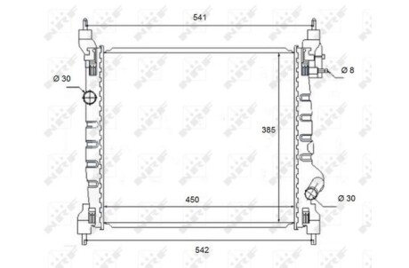 Радіатор NRF 58454