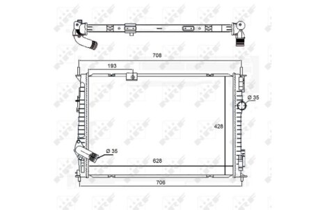 Радиатор NRF 58455