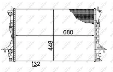 Радиатор NRF 58479