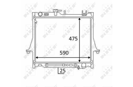 Радиатор NRF 58480