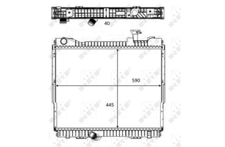 Радиатор NRF 58484