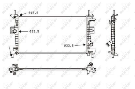 Радіатор NRF 58487