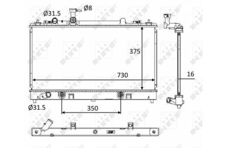 Радиатор NRF 58560