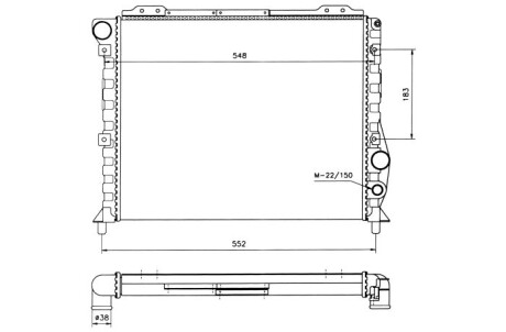 Радиатор NRF 58743