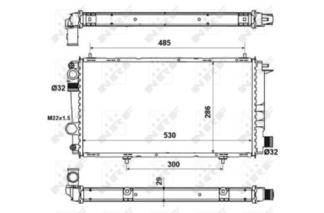 Радіатор NRF 58957