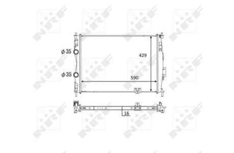 Радиатор NRF 59061