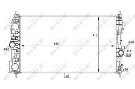 Радиатор NRF 59076