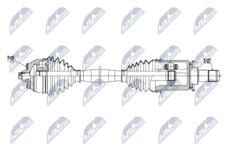 Піввісь NTY NPWBM251