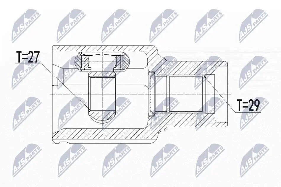 ШРУС внутренний правый Ford Ranger NTY NPWFR089 (фото 1)