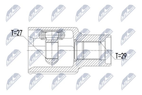 ШРУС внутренний правый Ford Ranger NTY NPWFR089