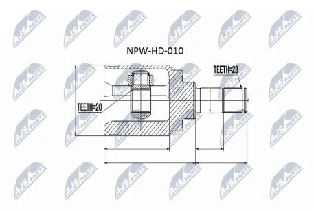 ШРУС NTY NPWHD010