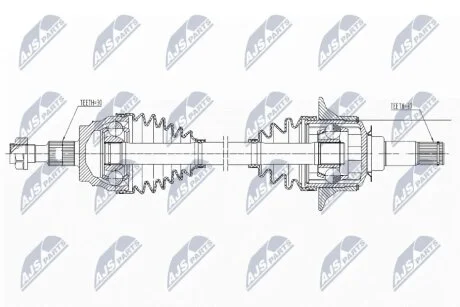 Піввісь NTY NPWME162