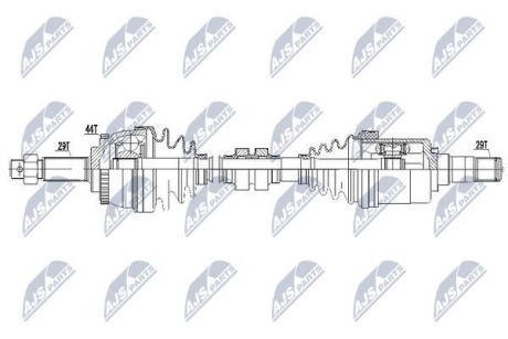 Полуось передняя левая X-TRAIL T30 NTY NPWNS060