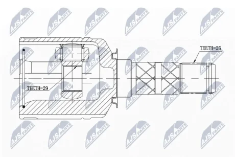 ШРКШ внутр. SUBARU FORESTER, IMPREZA, LEGACY (вир-во) NTY NPW-SB-013