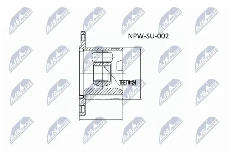 ШРКШ внутрішній лівий SUZUKI GRAND VITARA II 2.0 (вир-во) NTY NPW-SU-002