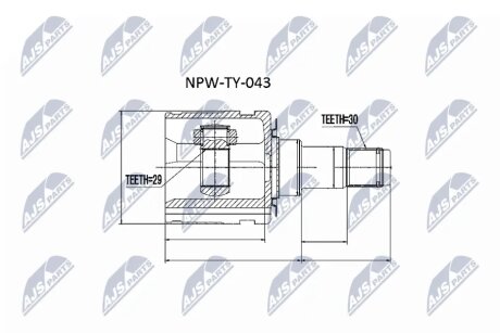 ШРУС NTY NPWTY043