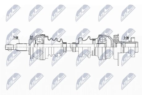 Привідний вал NTY NPWVW121