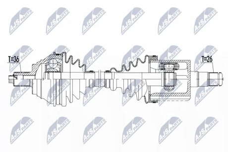 Піввісь NTY NPWVW133