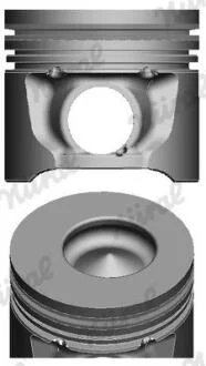 Поршень з кільцями FORD 83,00 1,8 TDCi 99- (вир-во Nural) NURAL 87-107007-10