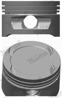 Поршень з кільцями OPEL 79.50 1.6I 16V С16XE/X16XE/X16XEL (вир-во) NURAL 87-307807-10