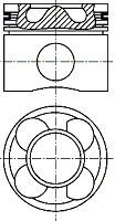 Поршень NURAL 8743570610