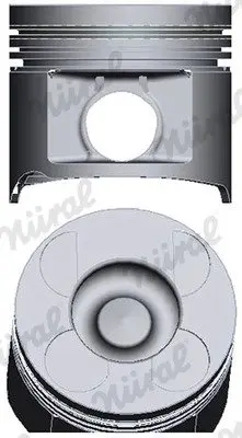 Поршень с кольцами і пальцем (розмір отв. 89 / STD) NISSAN NAVARA NP300 2.5 dCi 05-, PATHFINDER III 2.5 dCi 05- (дизель) NURAL 87-452600-00 (фото 1)