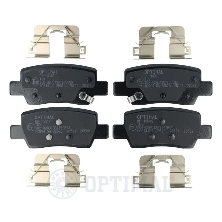 Гальмівні колодки дискові Optimal BP-13043 (фото 1)