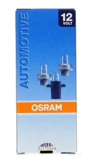 Лампа допоміжн. освітлення BX8,4d 12V 1.2W BX8.4d (вир-во) OSRAM 2351MFX6