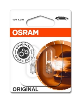 Автолампа Original W1,2W W2x4,6d 1,2 W прозрачная OSRAM 272102B (фото 1)