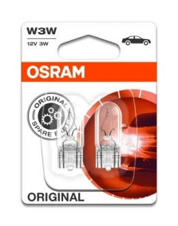 Автолампа Osram Original W3W W2,1x9,5d 3 W прозрачная OSRAM 282102B