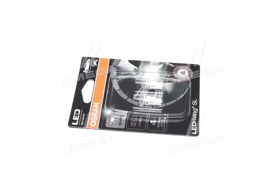 Автолампа Osram LEDriving W5W W2,1x9,5d 1 W OSRAM 2825DWP02B (фото 1)