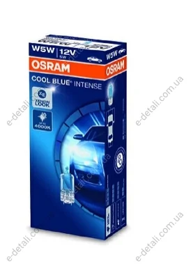 Лампа розжарювання W5W 12V 5W W2,1X9,5D Hyper OSRAM 2825HCBI (фото 1)
