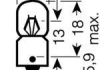 ЛАМПА 24V 2W BA9s FS STANDARD OSRAM 3797 (фото 3)