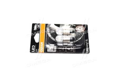 ЛАМПА LED R5W 0,5W 12V BA15S BLI2 OSRAM 5007DWP-02B