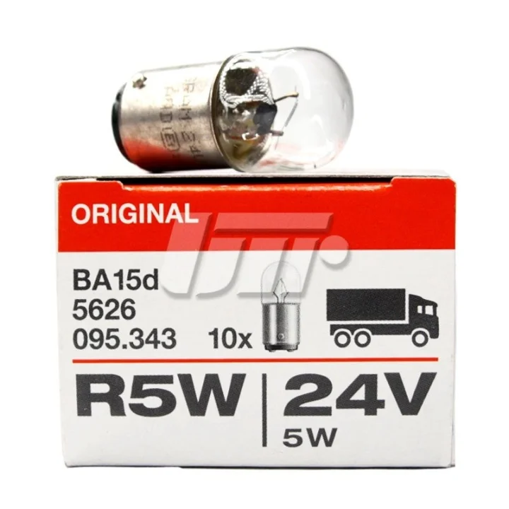 Автолампа Osram Original R5W BA15d прозрачная OSRAM 5626 (фото 1)